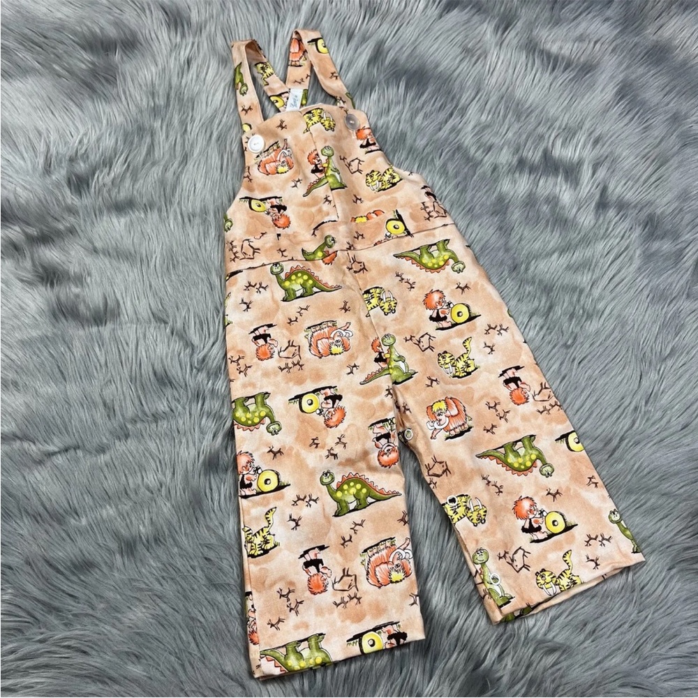 Vintage Thomas Baby Prehistoric Dinosaur Caveman Romper
